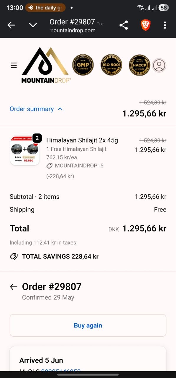 Order #29807