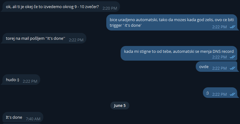 The trigger — It is done